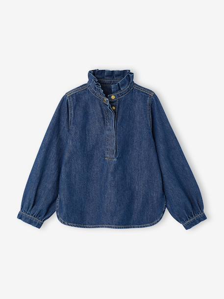 Blouse fille en jean Capsule mère-fille  - vertbaudet enfant