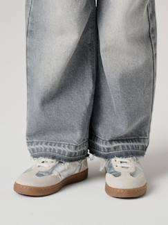 Chaussures-Basket fille lacets élastiqués et scratchs