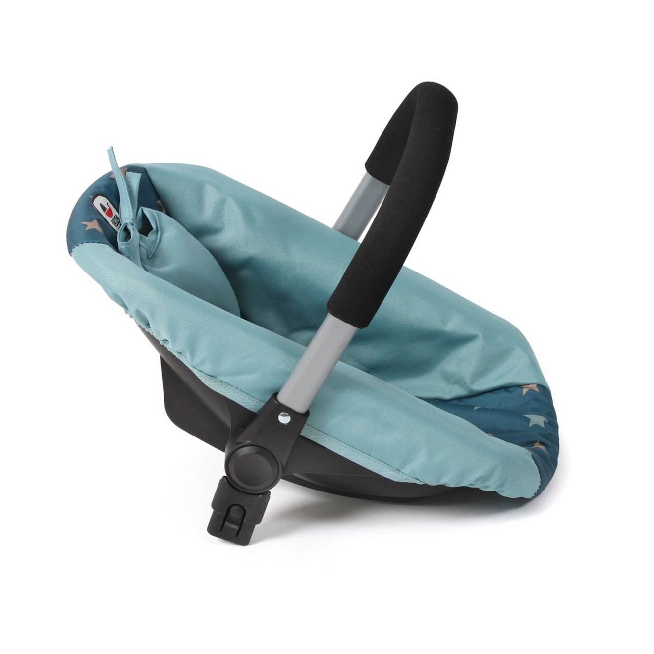 Siège Auto Pour Poupée Avec Adaptateur - Étoile Turquoise Bleu