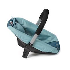 Jouet-Siège auto pour poupée avec adaptateur - étoile turquoise