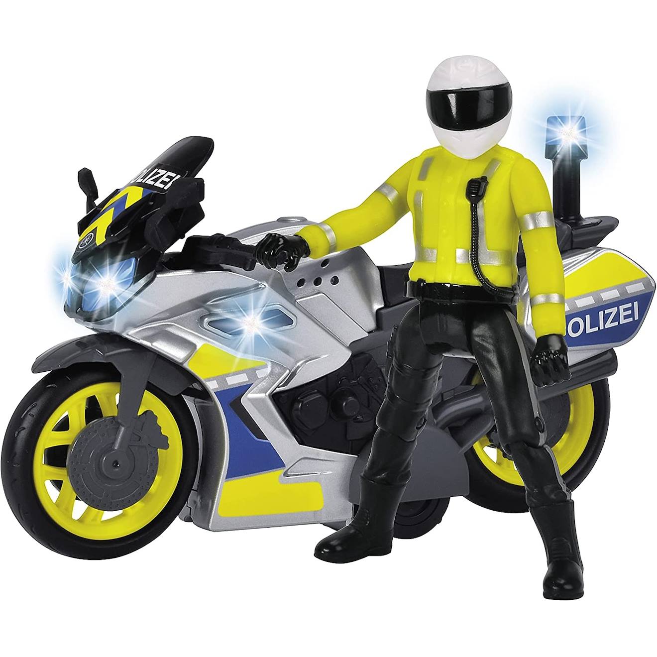 Moto De Police Jaune
