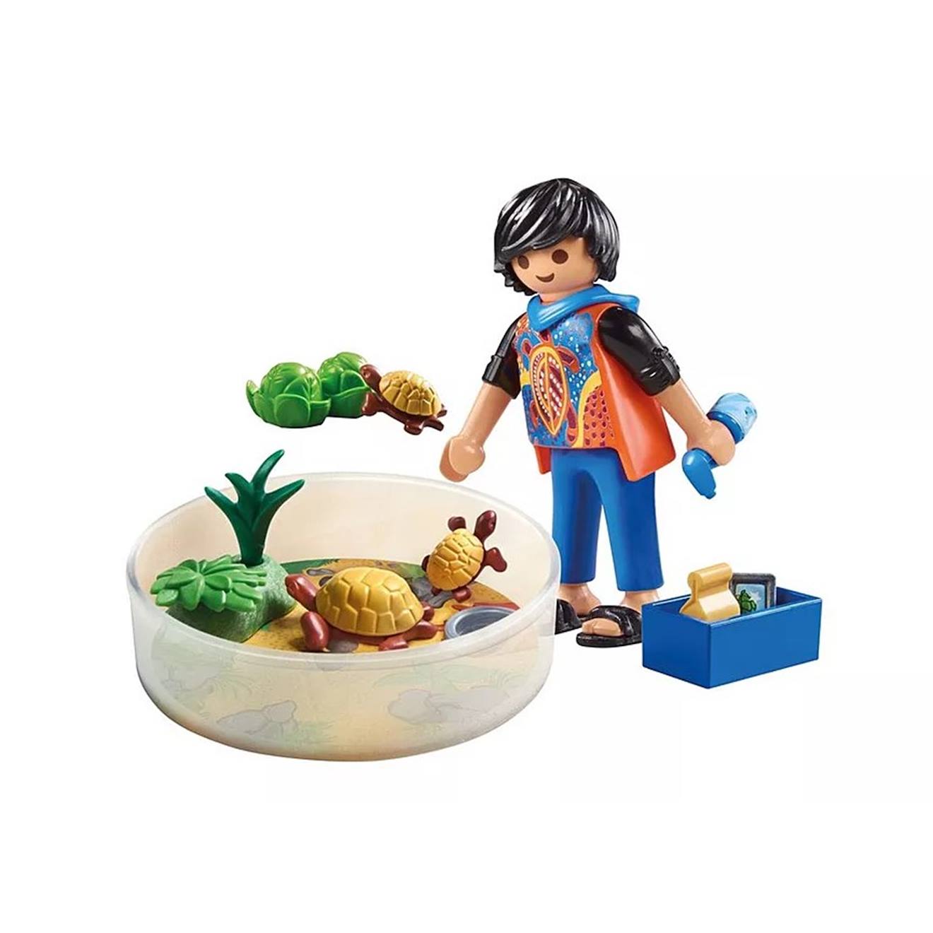 My Life Garçon Avec Famille De Tortues Dans Un Terrarium 71748 Multicolore