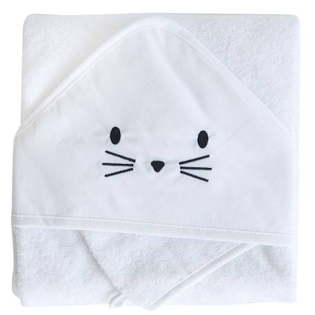 Set sortie de bain et gant lapin  - vertbaudet enfant