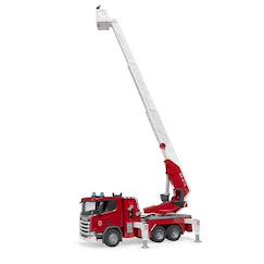 Jouet-Scania super 560r pompiers avec échelle pivotante, pompe à eau et module light & sound