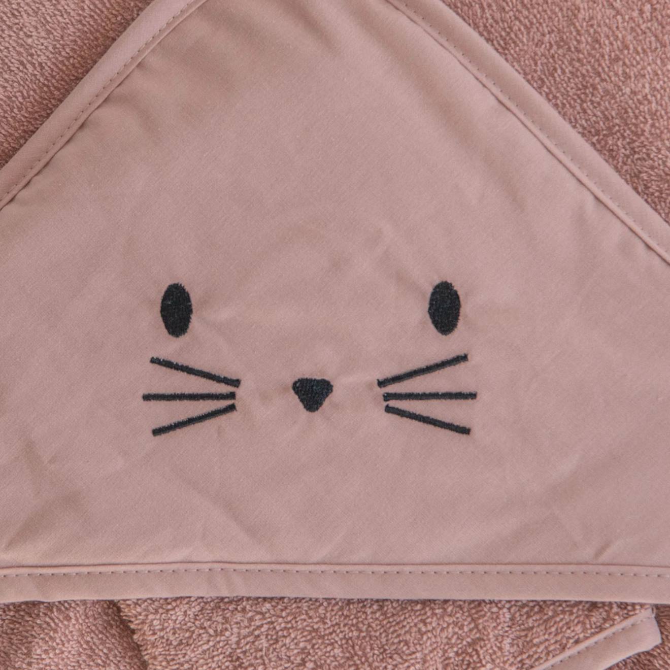 Set Sortie De Bain Et Gant Lapin Terracotta (Domiva) - Image 1