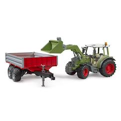 Jouet-Fendt vario 211 avec chargeur frontal et remorque à ridelle
