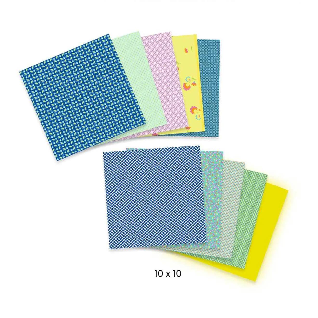 100 Feuilles Pour Origami Natsu Multicolore