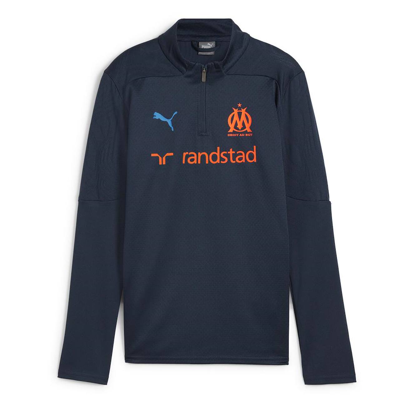 Sweat Entrainement Garçon Om 2024/2025 Marine