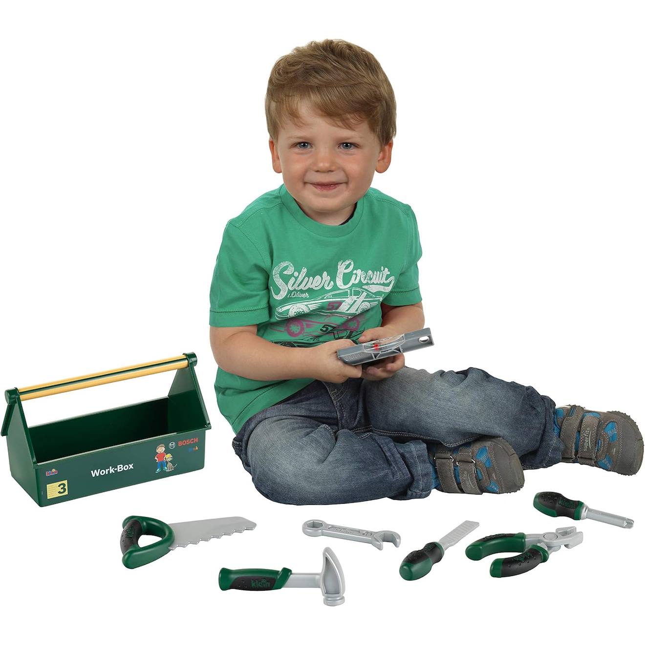 Caisse À Outils Bosch Avec Outils Profiline Vert