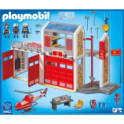 Jouet-Jeux d'imagination-City action caserne de pompiers avec hélicoptère 9462