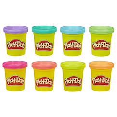 Jouet-Play-doh arc en ciel 8 pack fluo