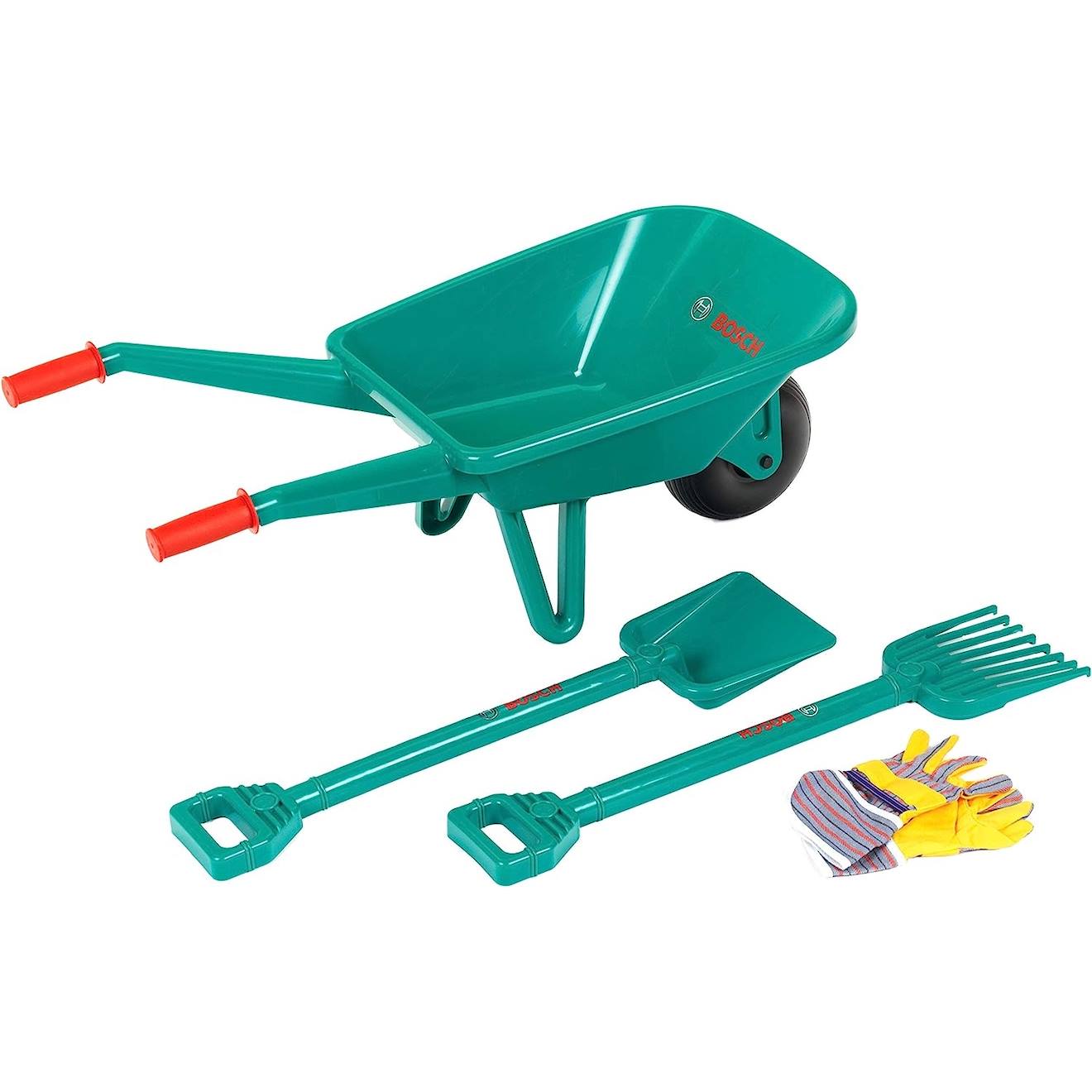 Theo Klein Lot De 2 Articles – Kit De Jardinage Bosch Avec Brouette Vert