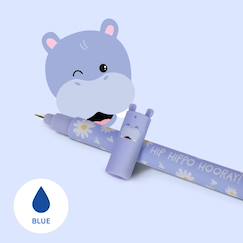 Jouet-Lot de 2 stylos à encre gel effaçable - hippo et bee