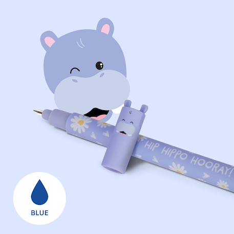 Lot de 2 stylos à encre gel effaçable - hippo et bee  - vertbaudet enfant