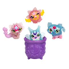 Jouet-Jeux d'imagination-Figurines, mini mondes, héros et animaux-Magic mixies minis : s1 pack de 4