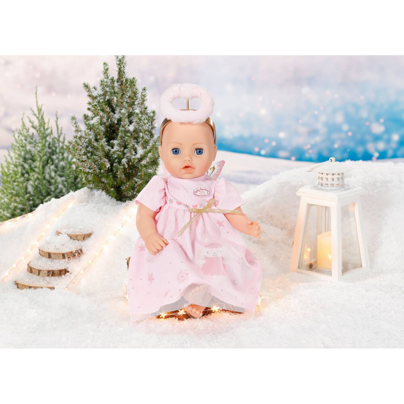 Baby Annabell Robe De Noël 43 Cm Rose