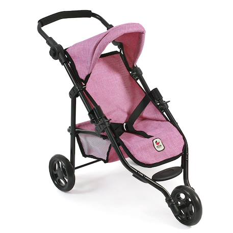 Petite poussette de jogging lola pour poupons Bleu+Gris et rose+Ros et gris+Rose+Rose clair+Rose et bleu+Rose et gris+Rose jean+Violet 9 - vertbaudet enfant 