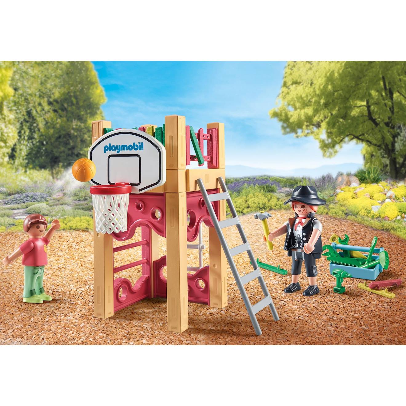 Charpentier Avec Tourelle De Jeu 71475 Multicolore Charpentier Avec Tourelle De Jeu 71475 Multicolore
