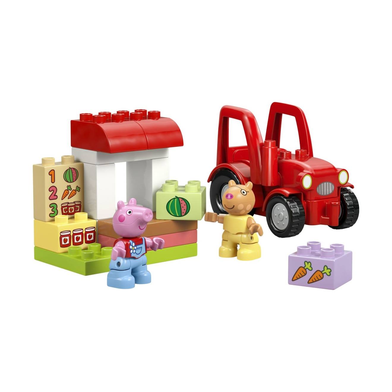 Duplo Tracteur Et Marché 10468 Multicolore