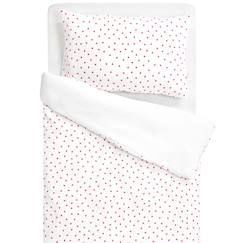 Parure de lit en gaze de coton réversible lovio  - vertbaudet enfant