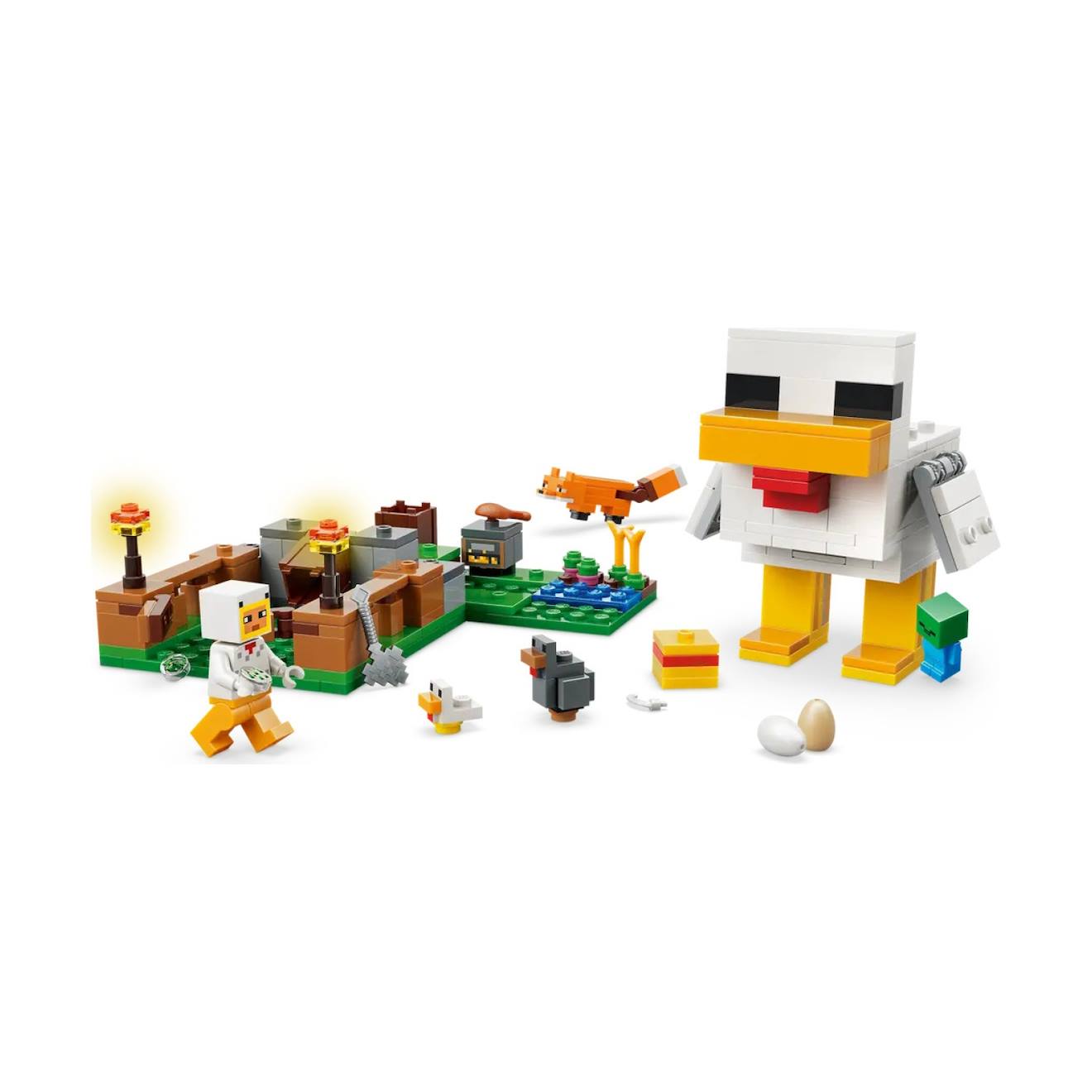 Minecraft La Ferme À Poulet 21585 Multicolore