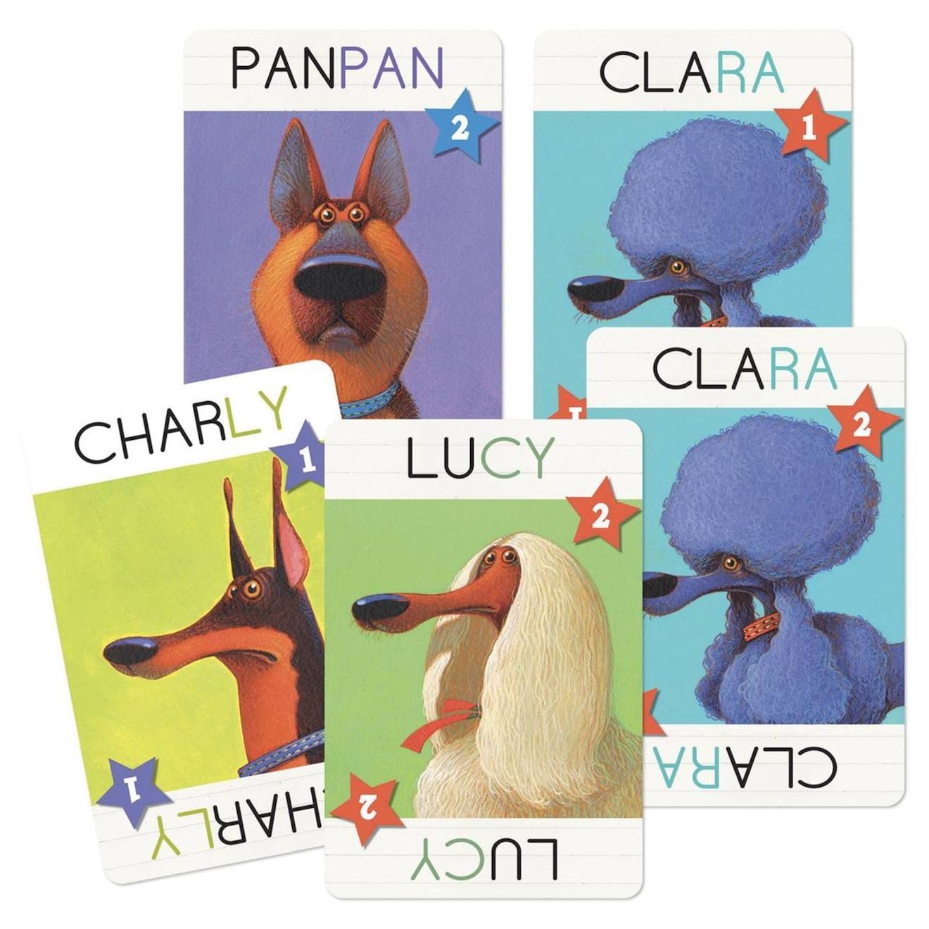 Top Dogs Jeu De Mots Et De Rapidité Multicolore