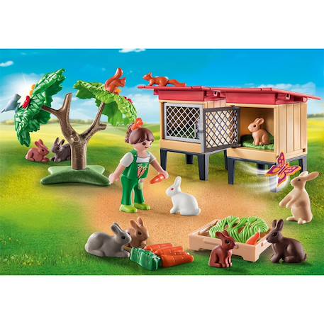 Playmobil - Country Enfant Avec Enclos Et Lapins 71252 Multicolore