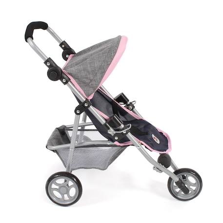 Petite poussette de jogging lola pour poupons Bleu+Gris et rose+Ros et gris+Rose+Rose clair+Rose et bleu+Rose et gris+Rose jean+Violet 3 - vertbaudet enfant 