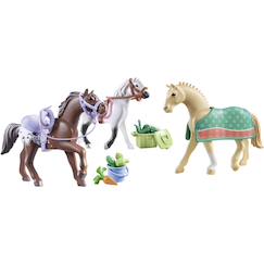Jouet-Horses of waterfall 3 chevaux : morgan, quarter horse & shagya 71356