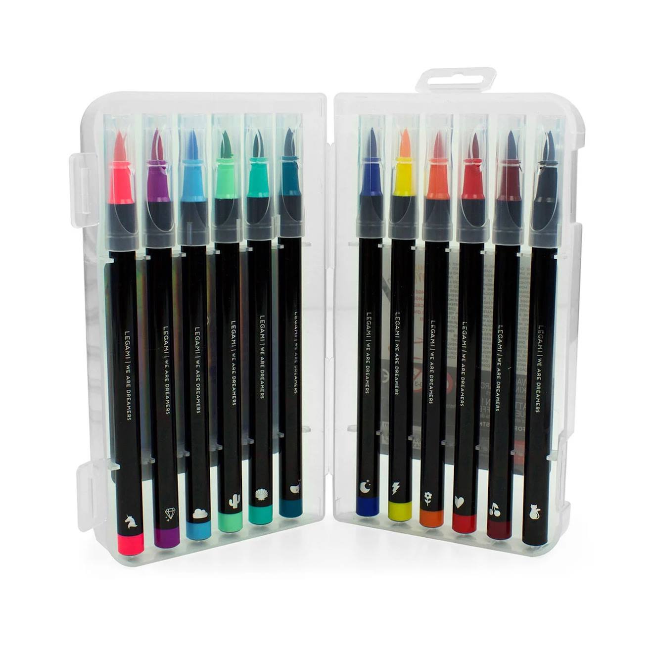 Set De 12 Feutres À Pointe Pinceau Multicolore