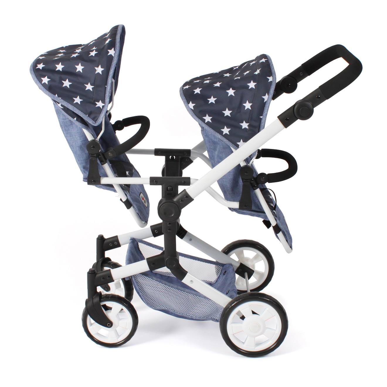 Poussette De Poupée Linus Duo Bleu
