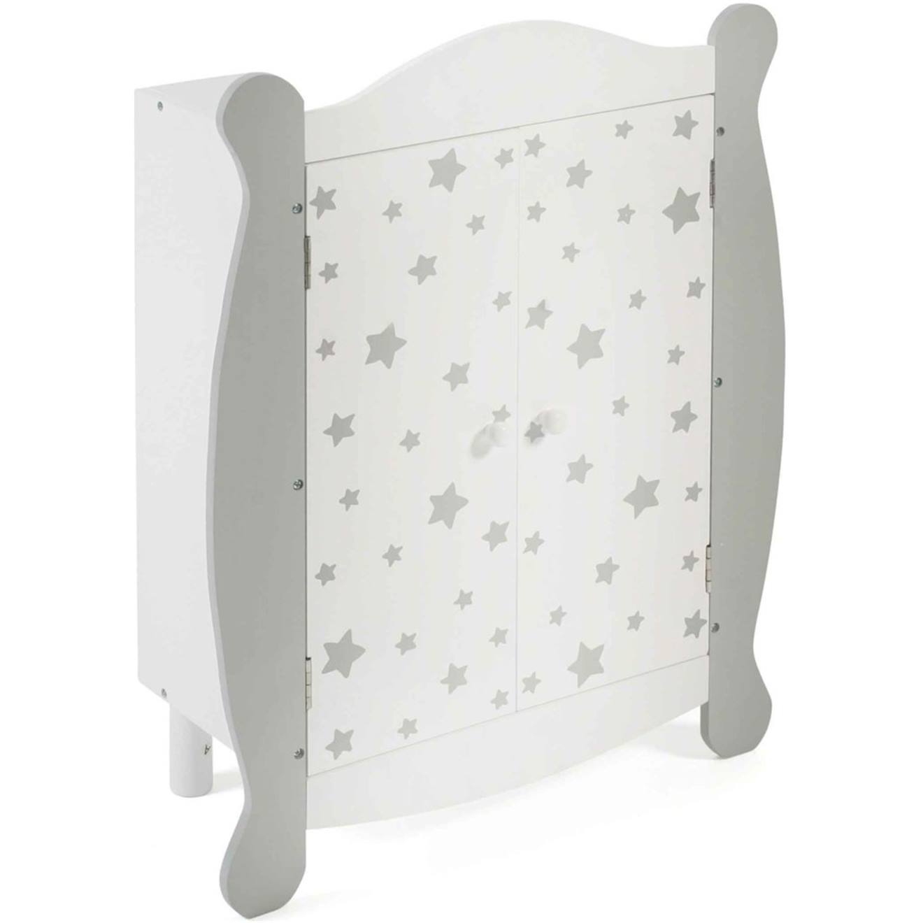 Stars - Armoire À Poupées Blanc Et Gris