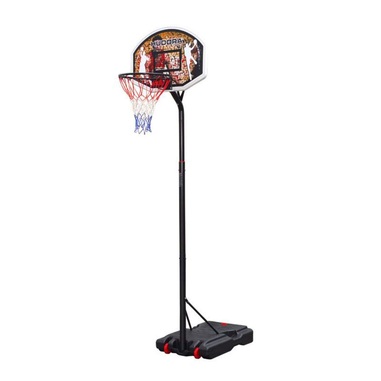 Panier De Basket Avec Socle À Lester + Ballon Et Pompe Noir