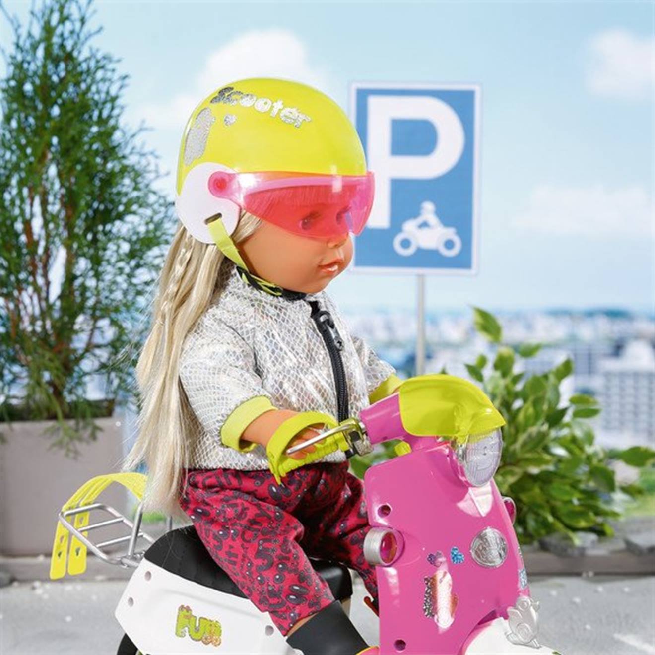 Baby Born City Deluxe Casque Pour Scooter Multicolore