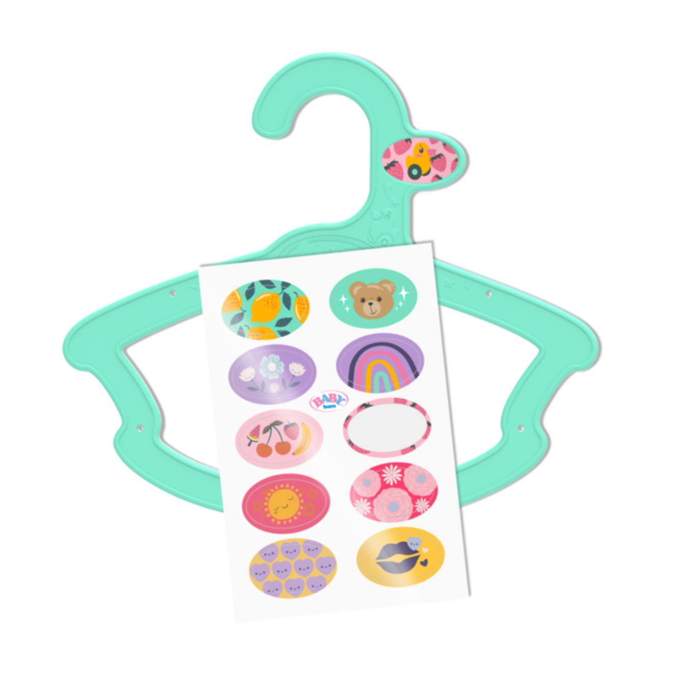 Baby Born Set De 5 Cintres Pour Vêtements Poupées Multicolore