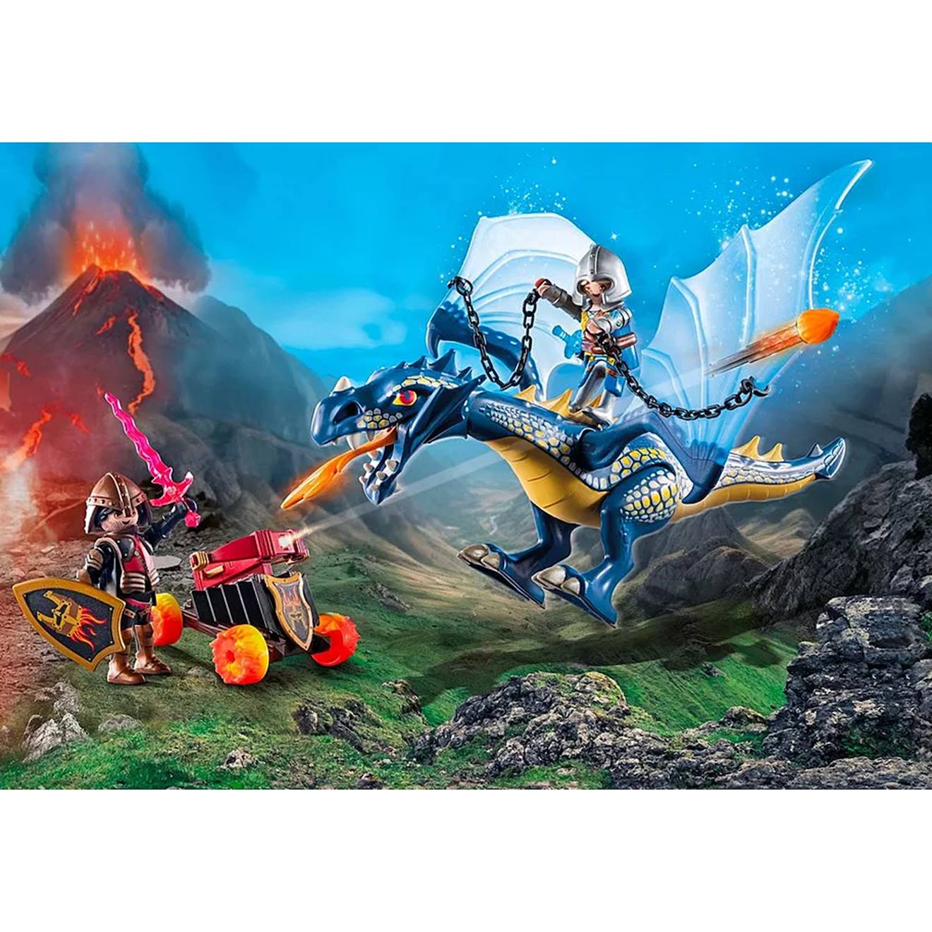 Combattants Avec Dragons Et Canon 71644 Multicolore