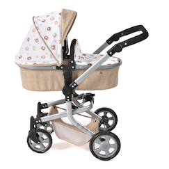 Jouet-Poupons et poupées-Poupons et accessoires-Poussette combinée 2 en 1 mika