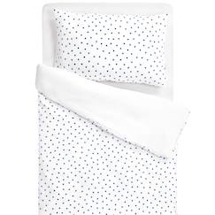 Parure de lit en gaze de coton réversible lovio  - vertbaudet enfant