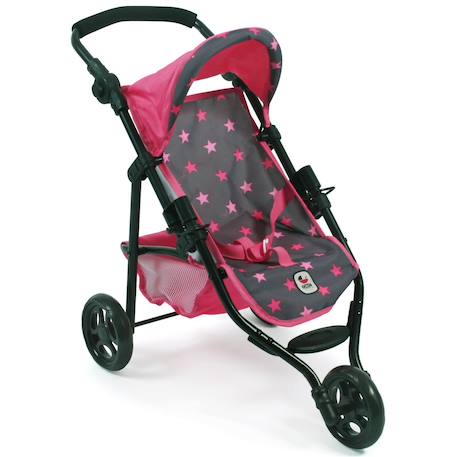 Petite poussette de jogging lola pour poupons Bleu+Gris et rose+Ros et gris+Rose+Rose clair+Rose et bleu+Rose et gris+Rose jean+Violet 19 - vertbaudet enfant 
