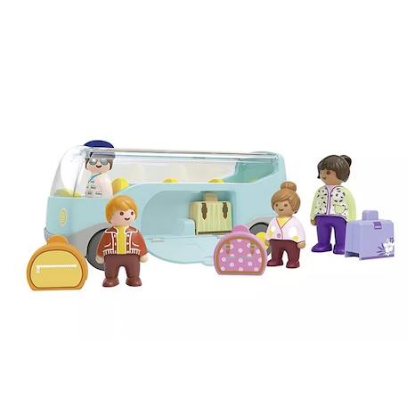 Playmobil - Junior Autocar De Voyage 71682 Multicolore