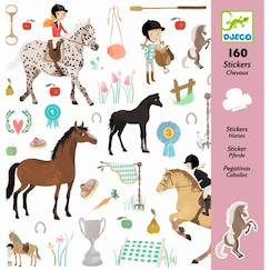 -Autocollants chevaux