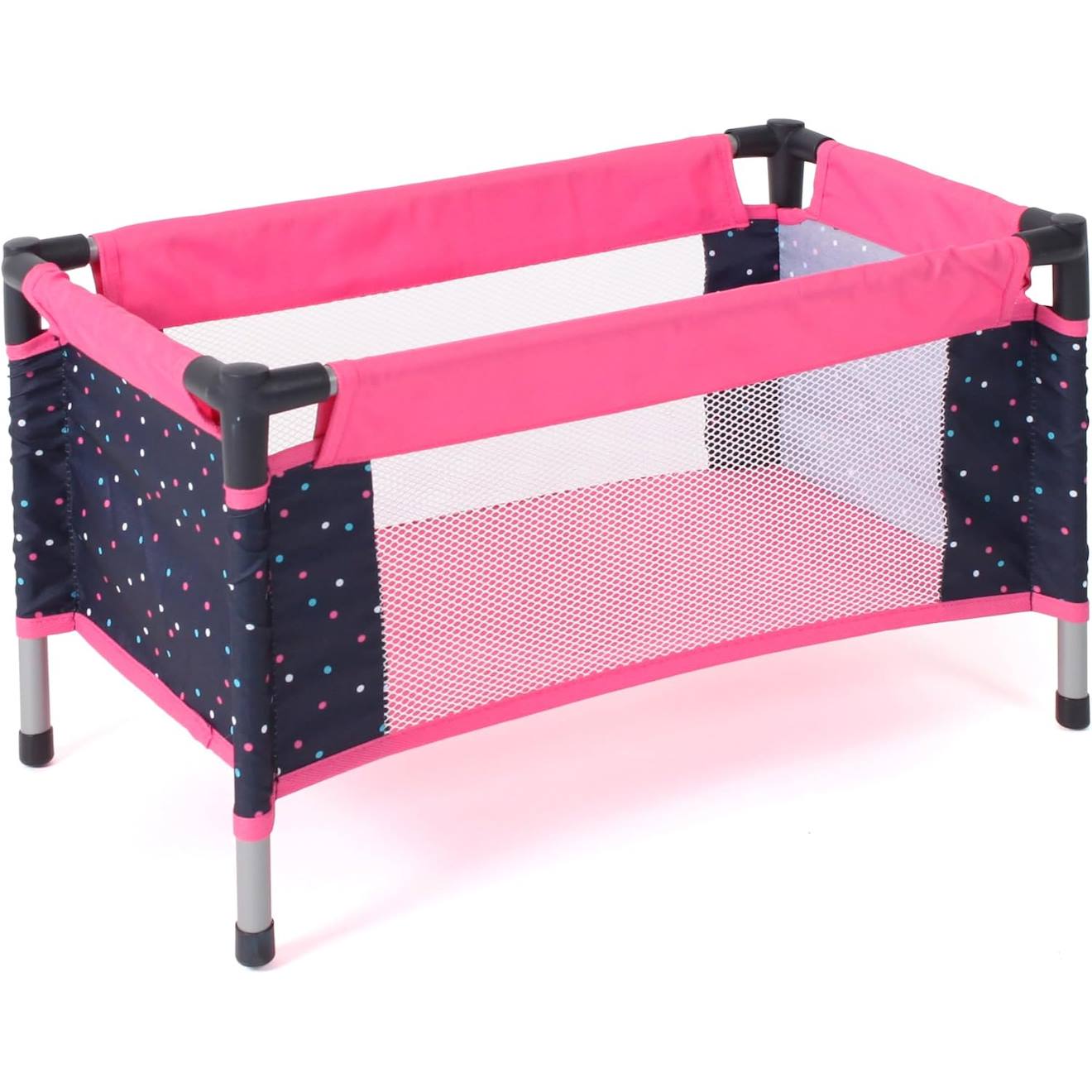 Lit De Voyage Pour Poupées Rose À Pois Rose