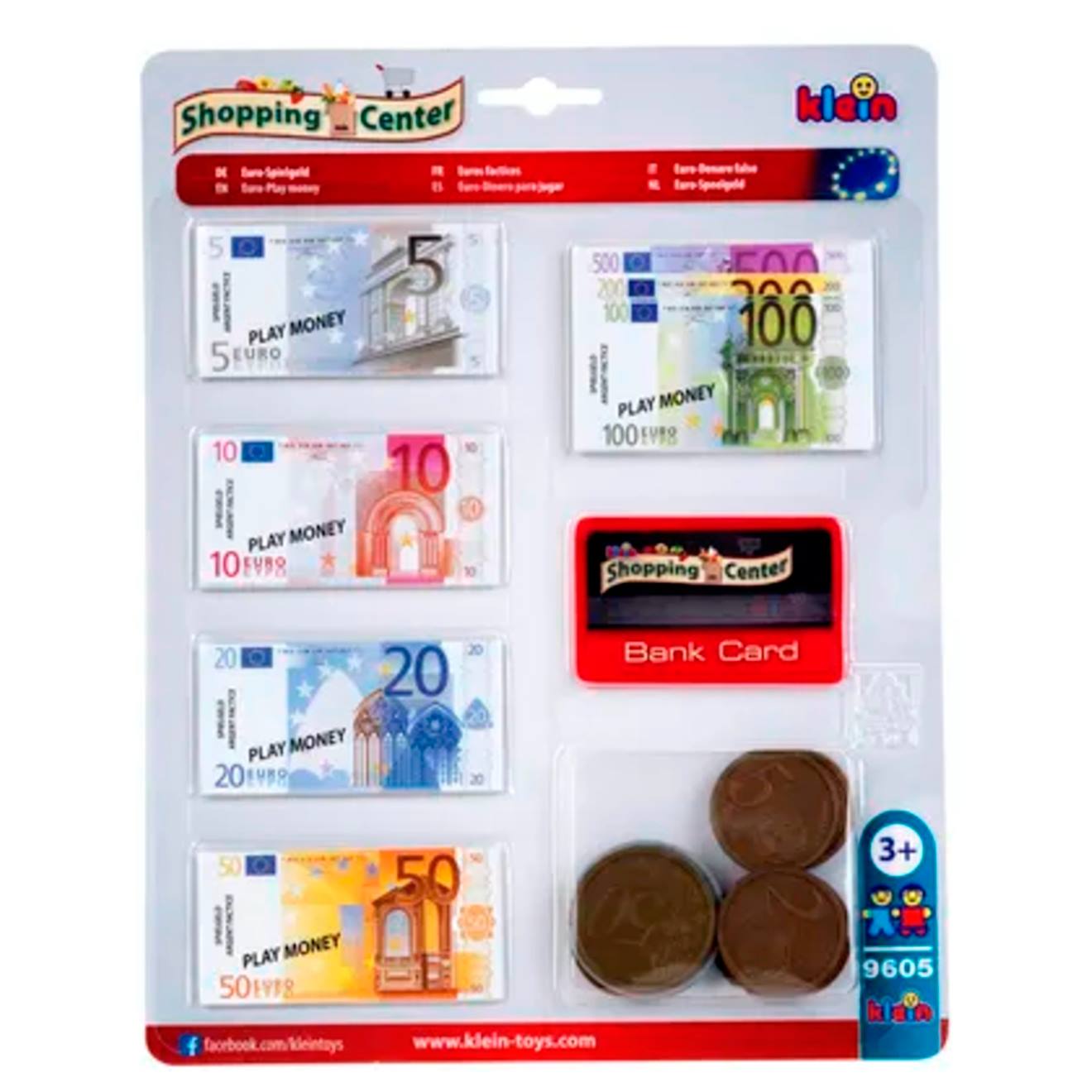 Set Monnaie Factice Pour Caisse Électronique Multicolore