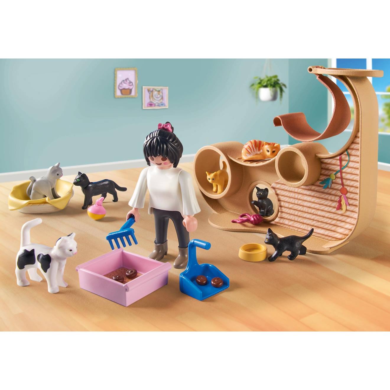 Bar À Chats Avec 6 Chats Et 3 Personnage 71744 Multicolore Bar À Chats Avec 6 Chats Et 3 Personnage 71744 Multicolore