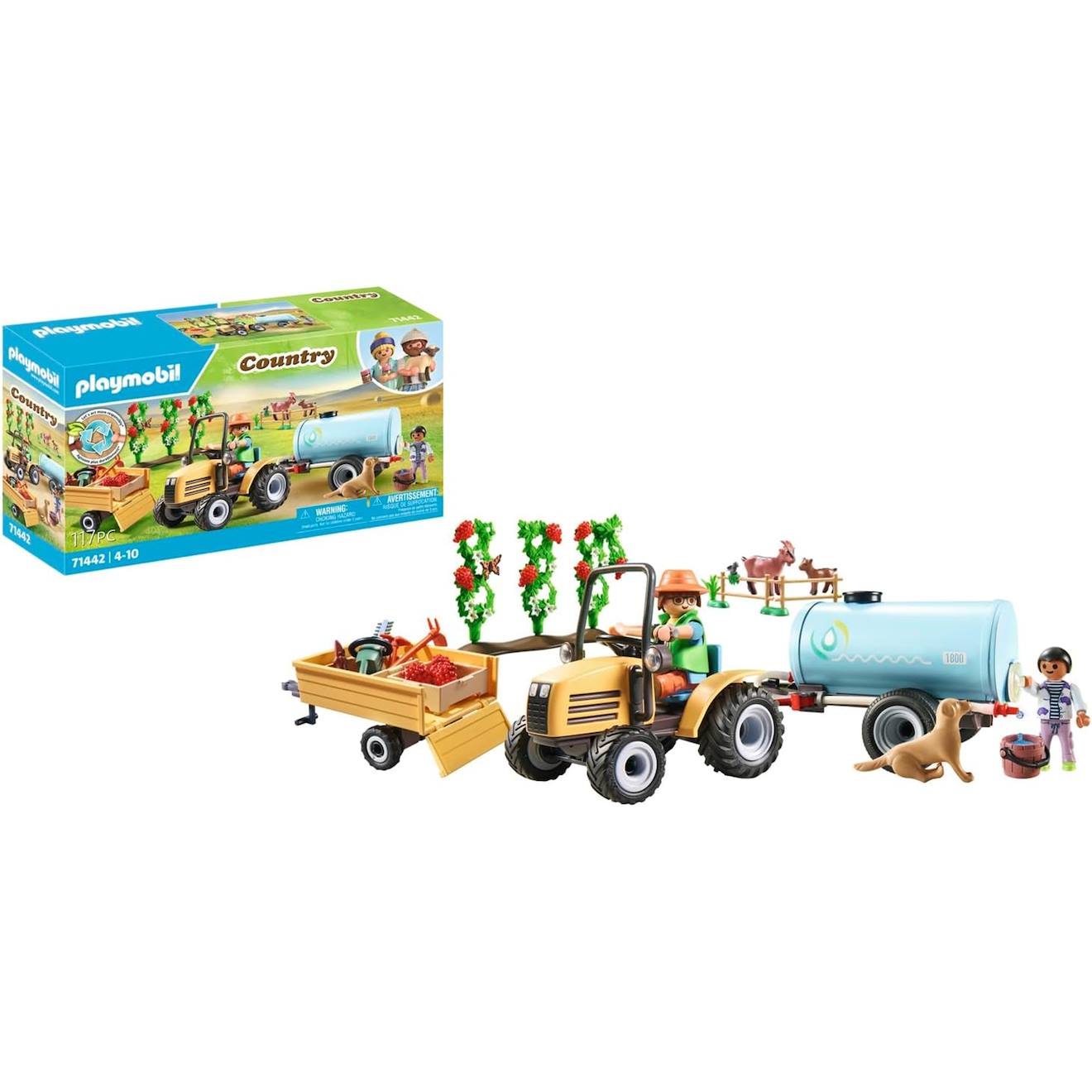 Fermier Avec Tracteur Et Citerne - Country 71442 Multicolore