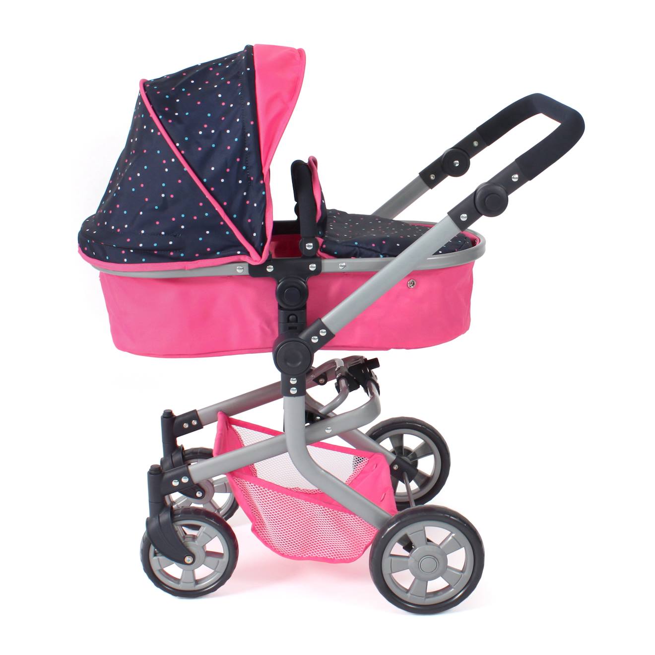 Poussette Combinée 2 En 1 Mika Rose Fuschia