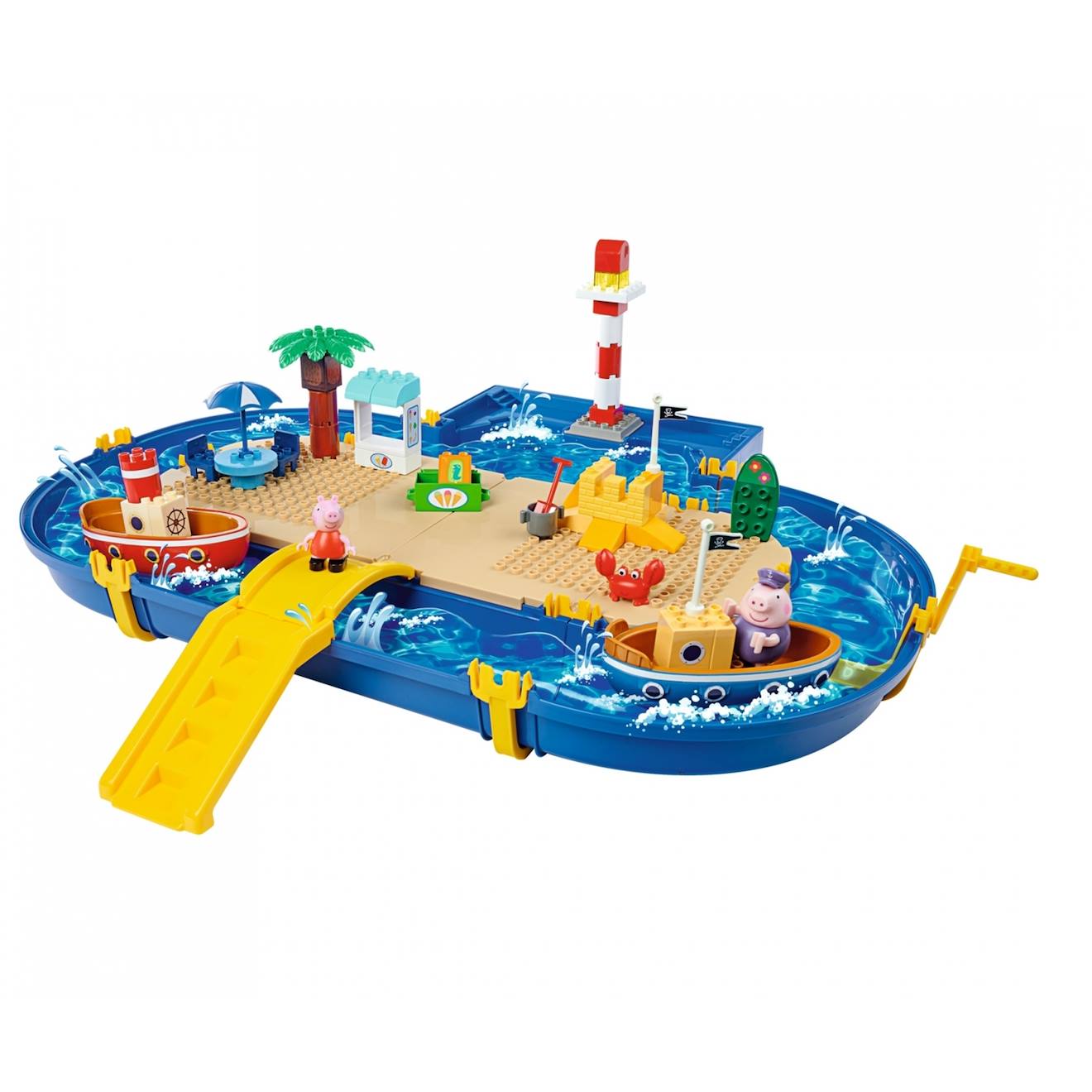 Jeu Aquatique Enfant Avec Bateaux Et Figurines Peppa Pig Multicolore