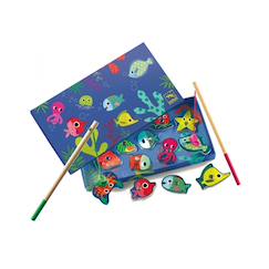 -Jeu de pêches magnétique la pêche colorée