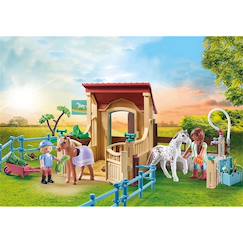Jouet-Jeux d'imagination-Figurines, mini mondes, héros et animaux-Cavalières avec box et poneys 71494