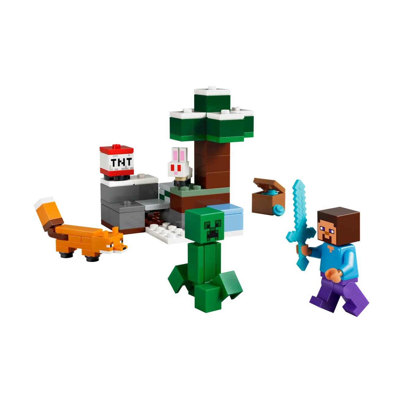 Minecraft Les Aventures De Steve Dans La Taïga 21583 Multicolore